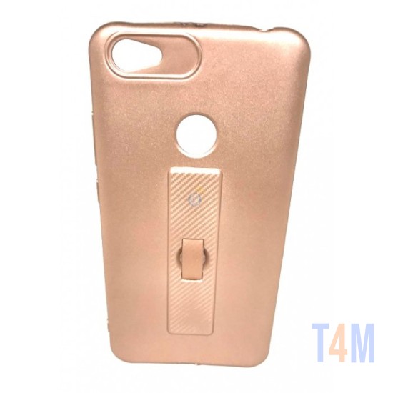 CAPA DE SILICONE MOTOMO COM ANEL DE DEDO PARA XIAOMI REDMI NOTE 5A DOURADO